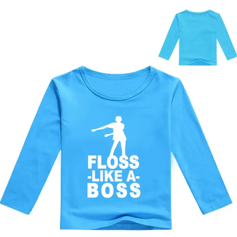 White Printed Long Sleeve T-Shirt for Kids with Graphic Design - Image 7