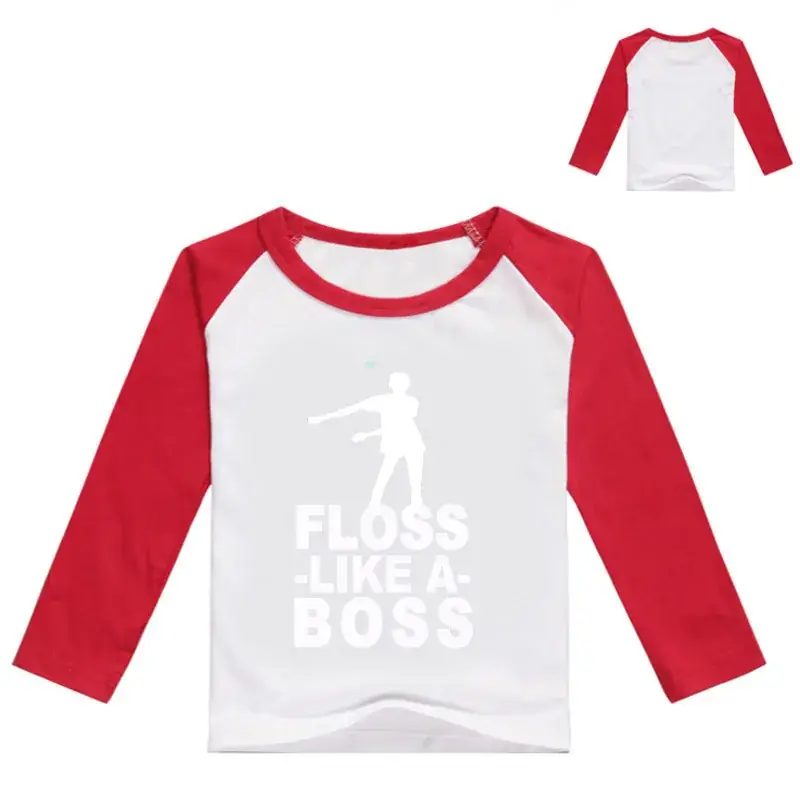 White Printed Long Sleeve T-Shirt for Kids with Graphic Design - Image 8
