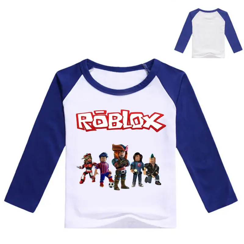 Roblox Kids T-Shirt Yellow White Long Sleeve