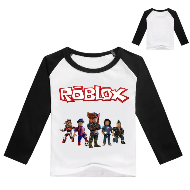 Roblox Kids T-Shirt Yellow White Long Sleeve