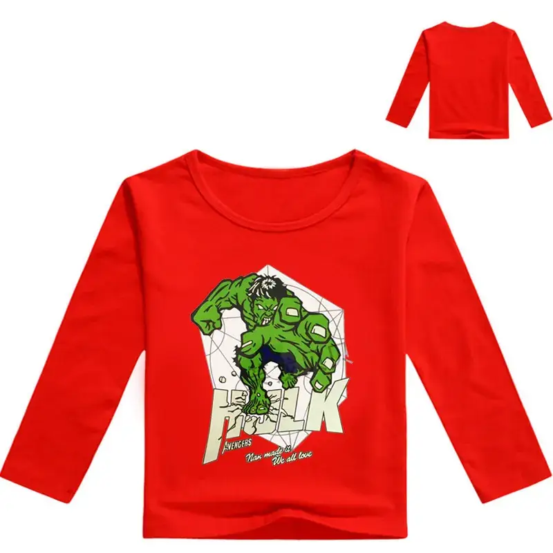 Kids Long Sleeve Hulk T-Shirt Pink - Image 4