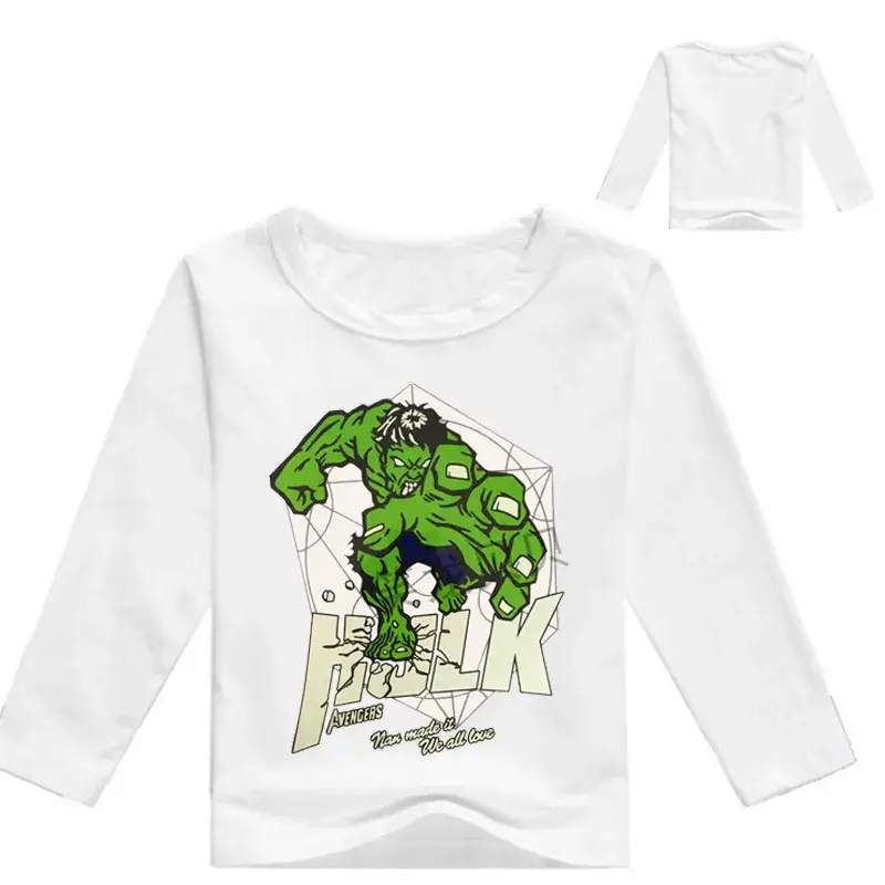 Kids Long Sleeve Hulk T-Shirt Pink — feature 8