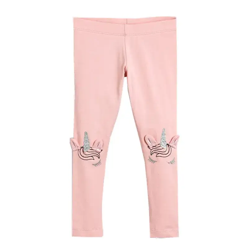 Girls Pink Unicorn Leggings 2025 Spring Fall - Image 6
