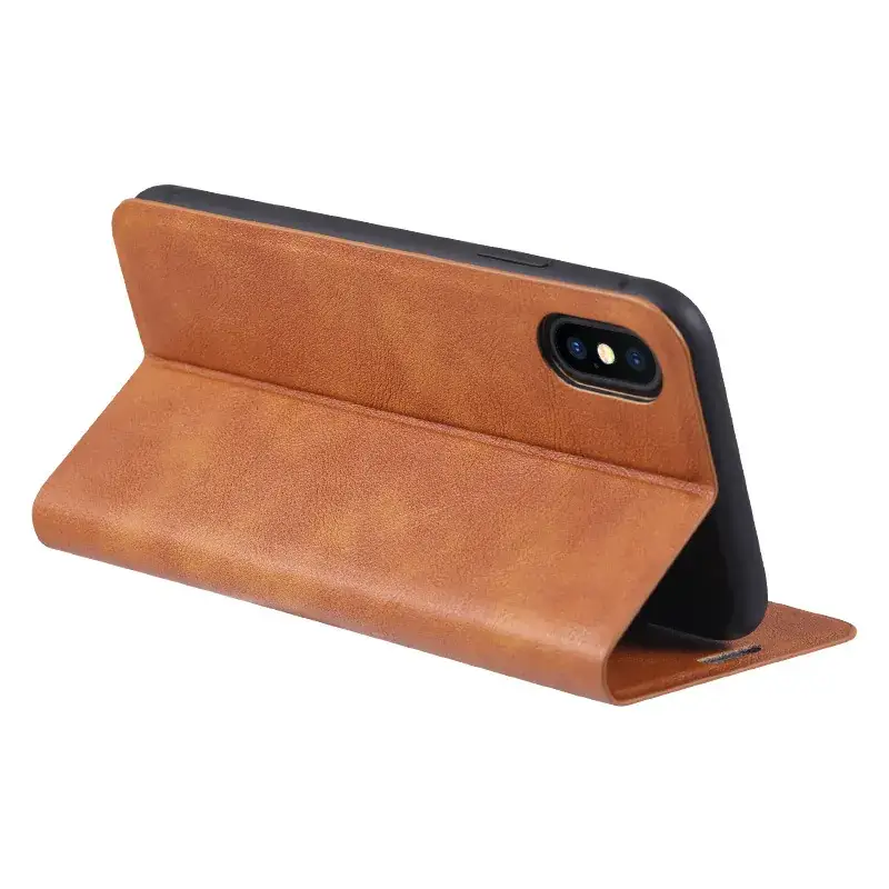 Flip Leather Phone Case for Apple iPhone 15 Pro