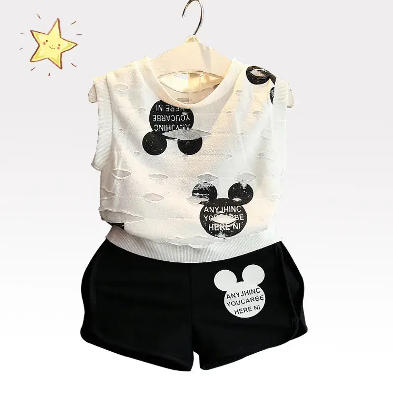 Korean Style Sleeveless Shorts Set for Girls 2020 - Image 4