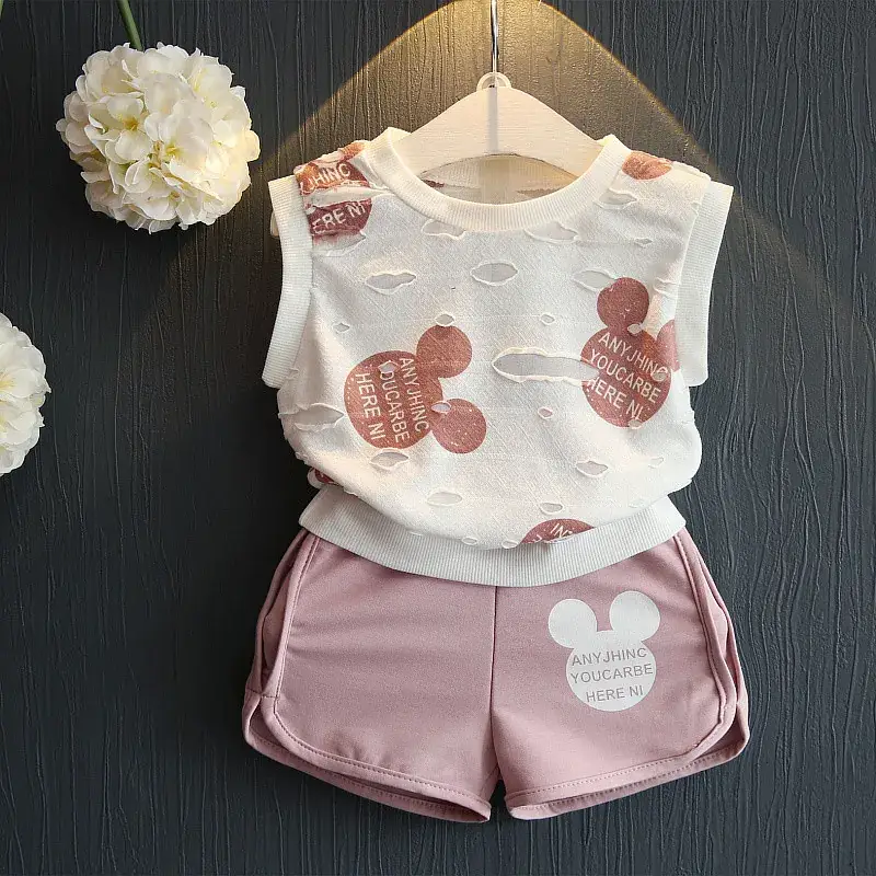 Korean Style Sleeveless Shorts Set for Girls 2020 — feature 2
