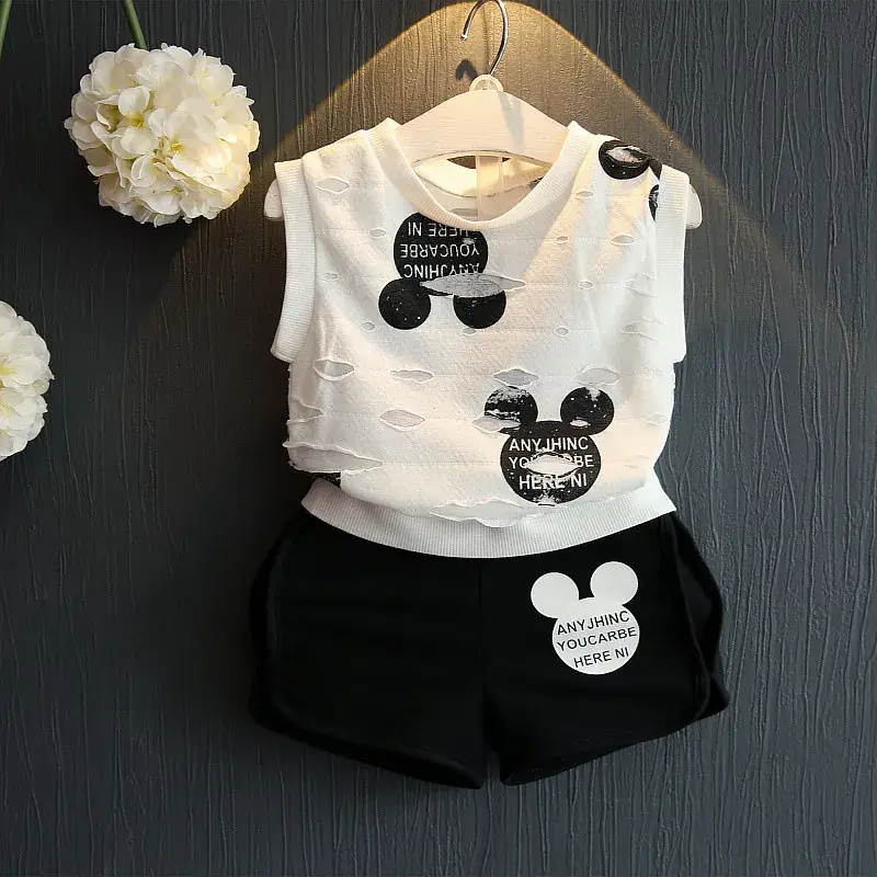 Korean Style Sleeveless Shorts Set for Girls 2020 — feature 3