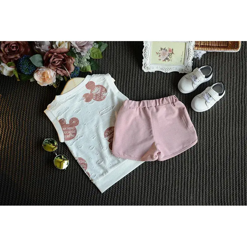 Korean Style Sleeveless Shorts Set for Girls 2020 — feature 4