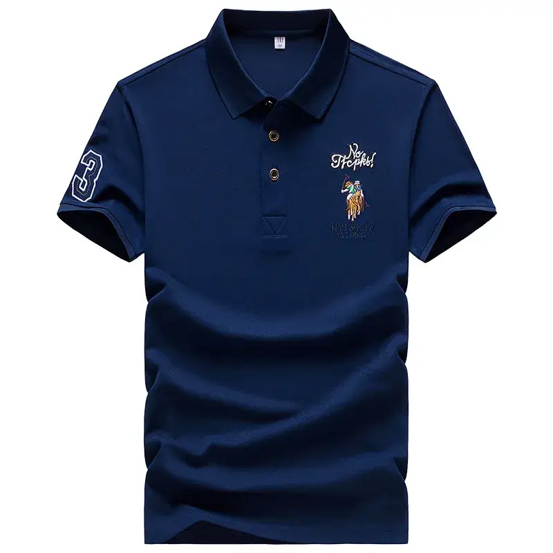 Men's Light Blue Polo Shirt with Wheat Logo & Number 9