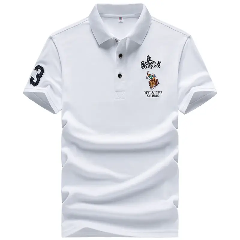 Men's Light Blue Polo Shirt with Wheat Logo & Number 9