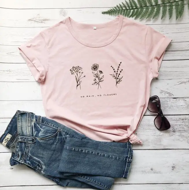 Black Floral Graphic T-Shirt for Men Women Streetwear - Image 8