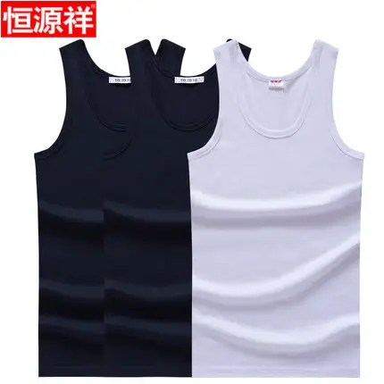 Men Cotton Vest Grey Black Summer Dad Plus Size - Image 9