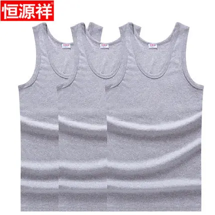 Men Cotton Vest Grey Black Summer Dad Plus Size - Image 10