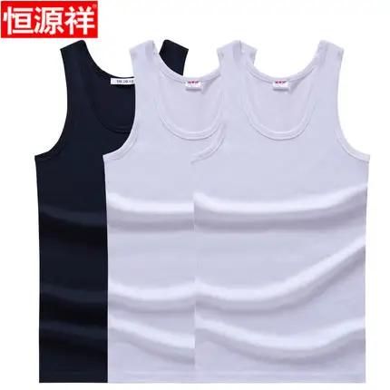 Men Cotton Vest Grey Black Summer Dad Plus Size - Image 11