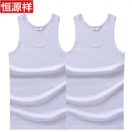 Men Cotton Vest Grey Black Summer Dad Plus Size - Image 3