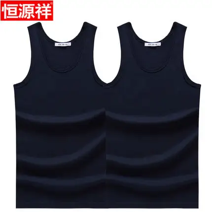 Men Cotton Vest Grey Black Summer Dad Plus Size - Image 6