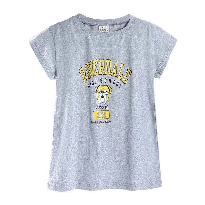 Girls Cartoon Bear T-Shirt White Short Sleeve Dropshipping - Image 4
