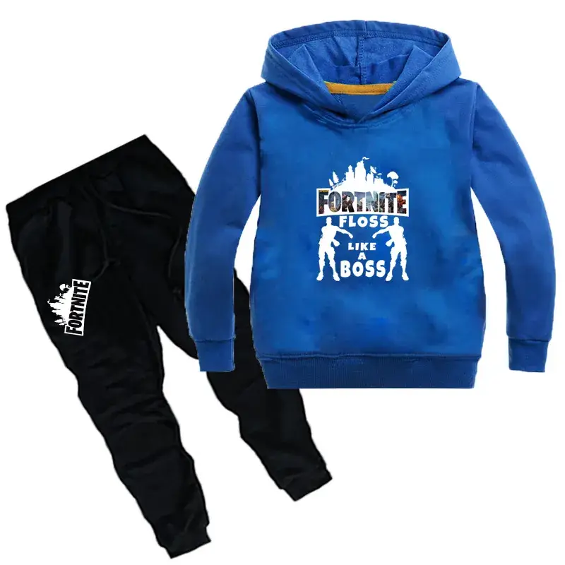 Pink Fortnite Hoodie & Black Pants Set for Boys — feature 7