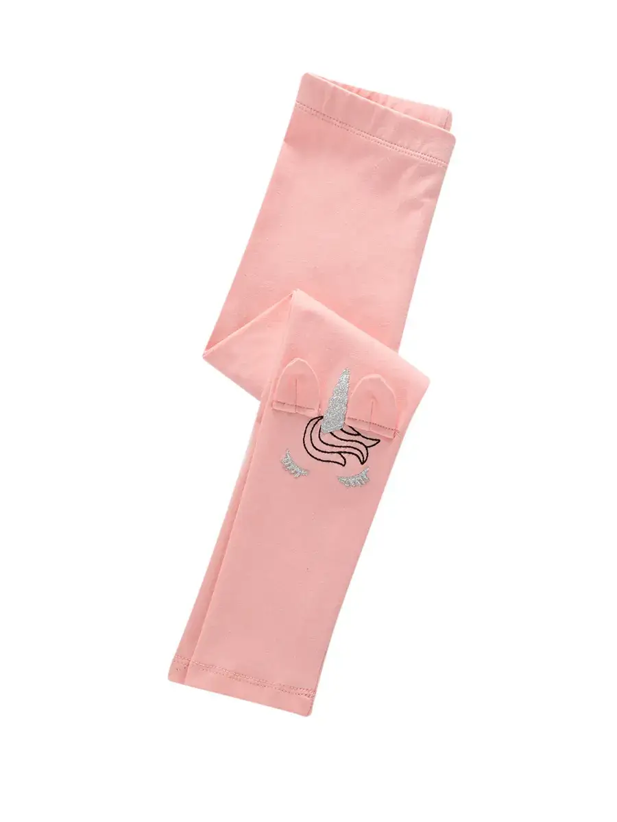 Pink Slim Fit Girls Leggings European American British Style - Image 3