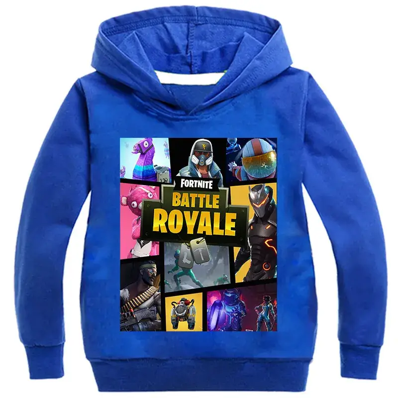 Black Fortnite Battle Royale Hoodie for Kids