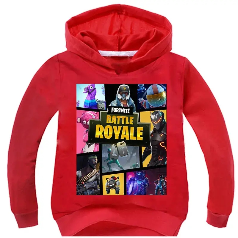 Black Fortnite Battle Royale Hoodie for Kids