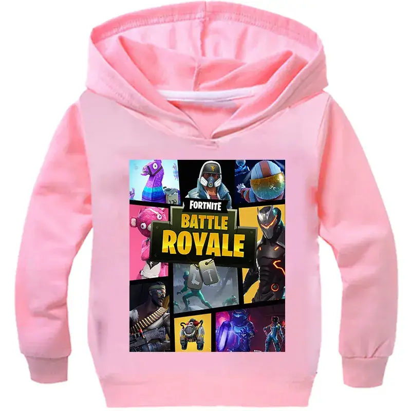 Black Fortnite Battle Royale Hoodie for Kids — feature 2