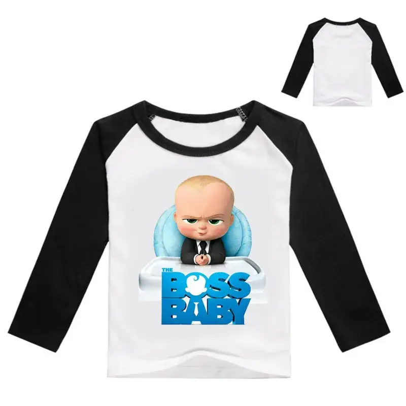 Baby Boss Printed Long Sleeve T-Shirt for Kids — feature 2