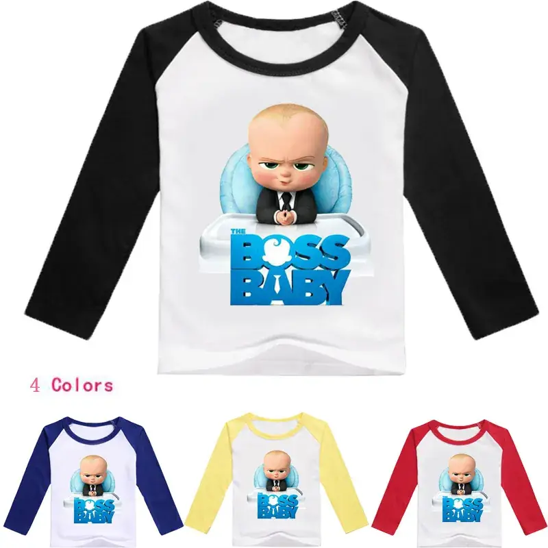 Baby Boss Printed Long Sleeve T-Shirt for Kids — feature 3