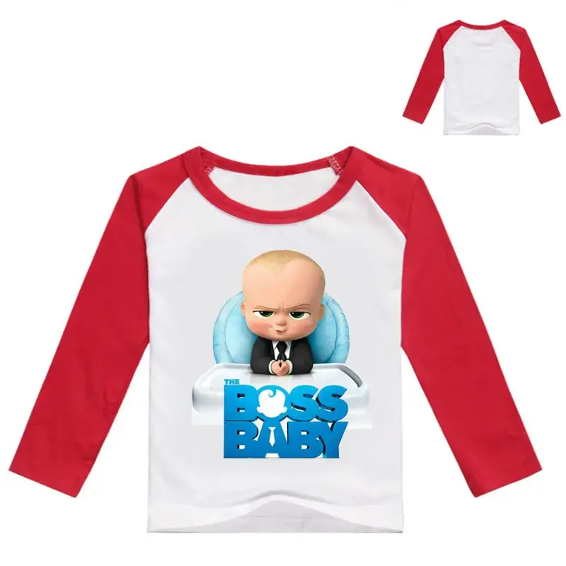 Baby Boss Printed Long Sleeve T-Shirt for Kids — feature 4