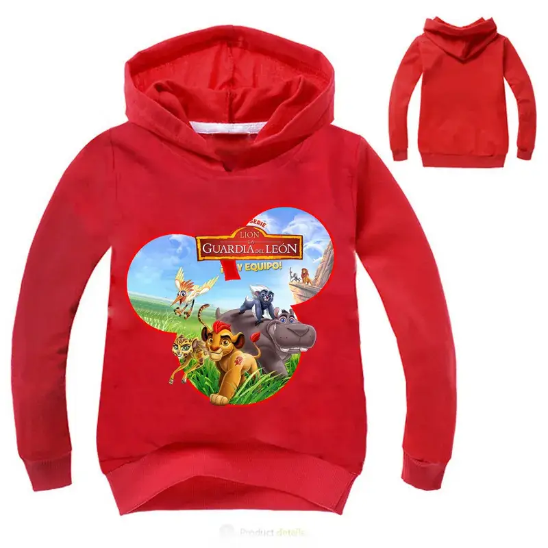 Pink Kids Hooded Hoodie with Disney Design