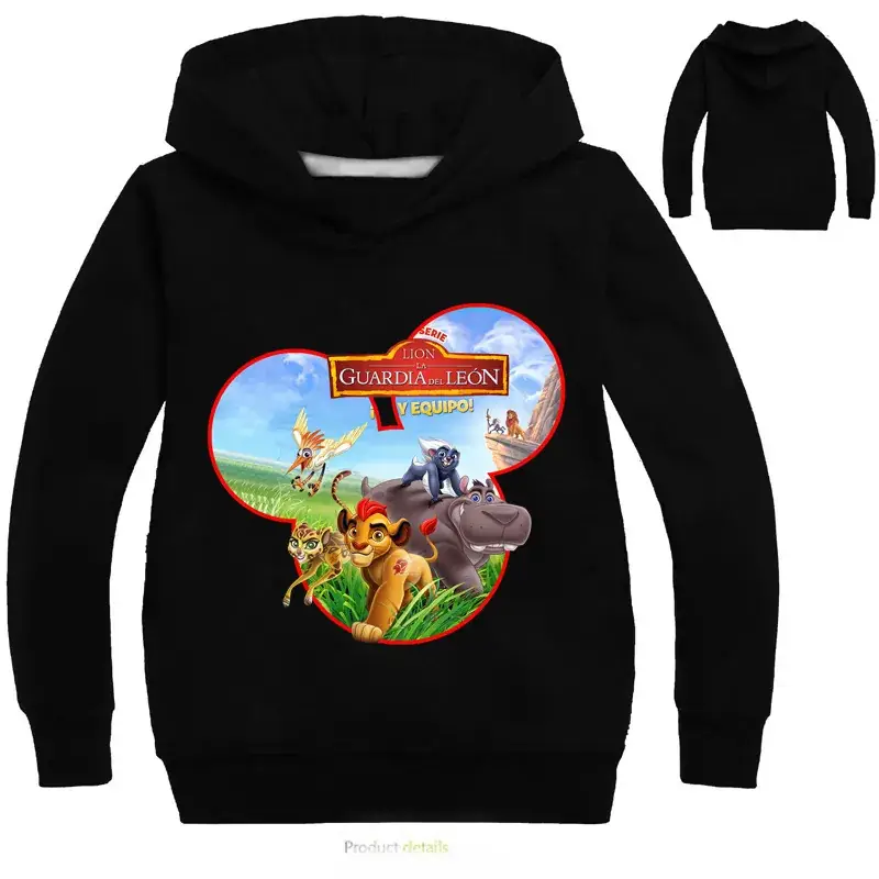 Pink Kids Hooded Hoodie with Disney Design