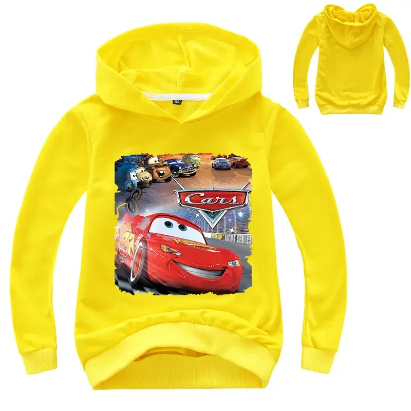 Kids Pink Cars Hoodie Sweatshirt Long Sleeve Hoodie