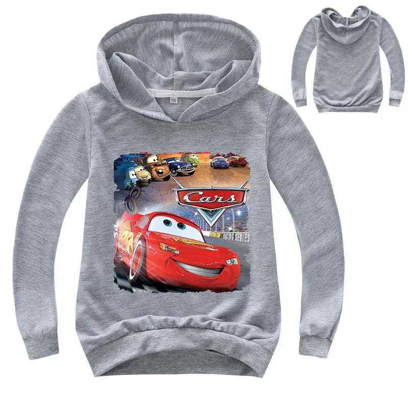 Kids Pink Cars Hoodie Sweatshirt Long Sleeve Hoodie