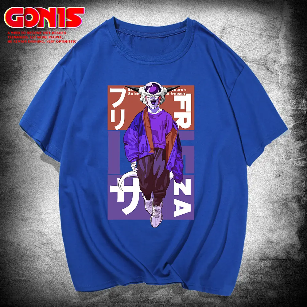 Men Dragon Ball Anime T-Shirt Black Frisa Design - Image 5