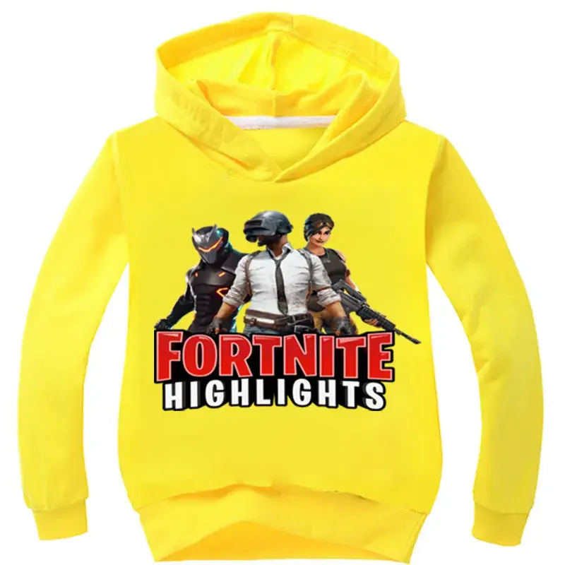 Fortnite Highlights Yellow Hooded Sweatshirt for Boys