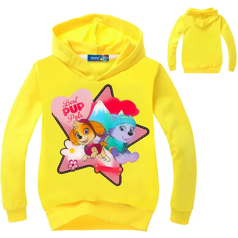 Children's Yellow Star Print Hoodie Set - Image 9