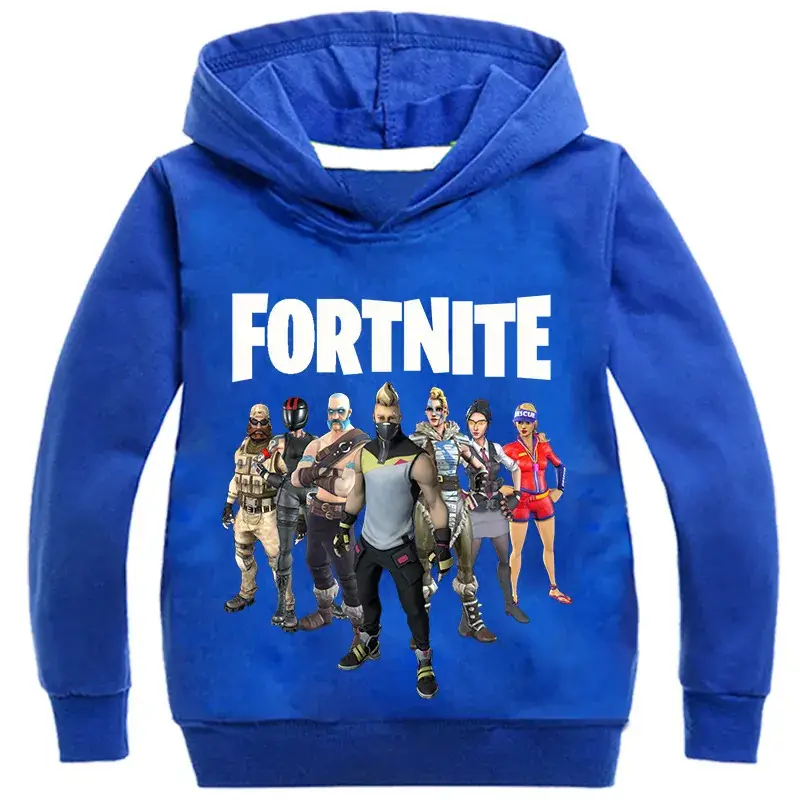 Fortnite Hoodie for Kids Blue Medium to XL