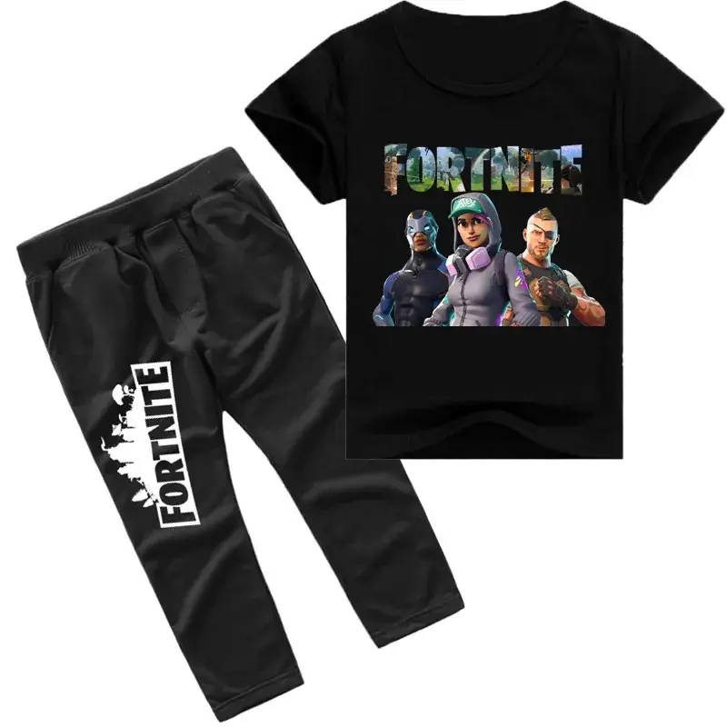 Fortnite Printed Boys Yellow Black Casual Set - Image 10