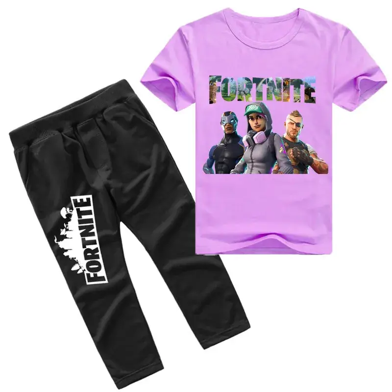 Fortnite Printed Boys Yellow Black Casual Set - Image 4