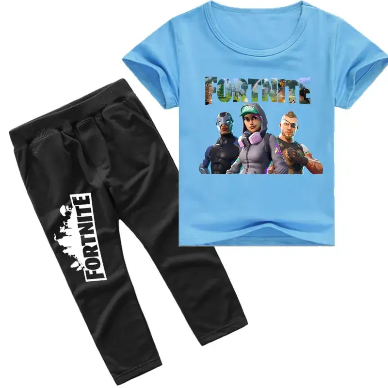 Fortnite Printed Boys Yellow Black Casual Set - Image 6