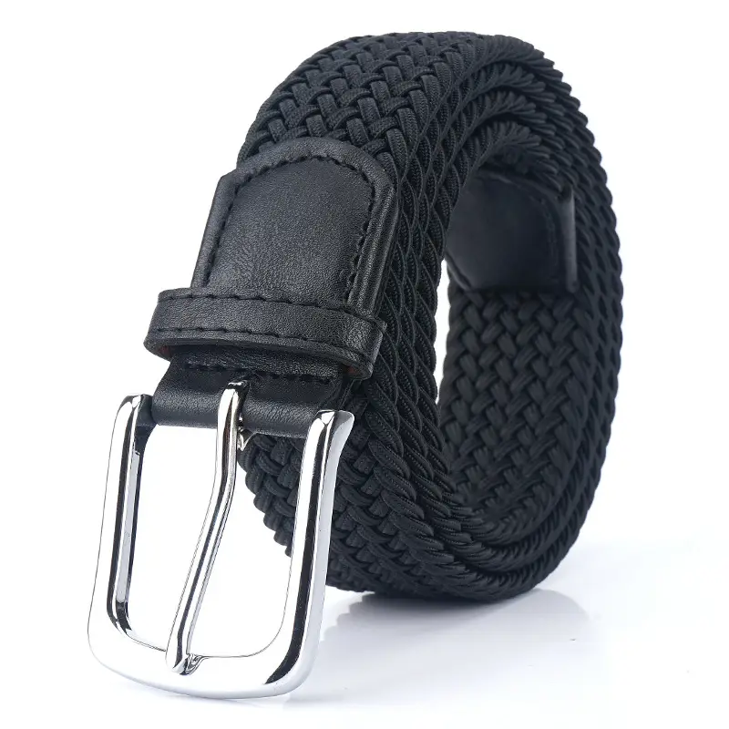 Men's Canvas Belt Brown Pin Buckle - Image 2