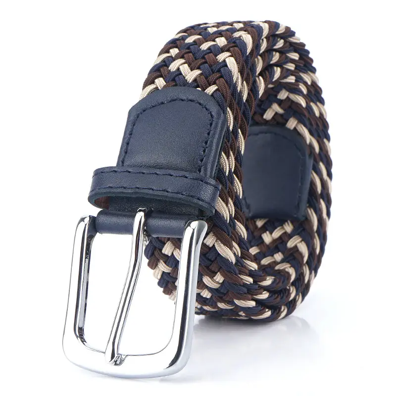 Men's Canvas Belt Brown Pin Buckle - Image 9