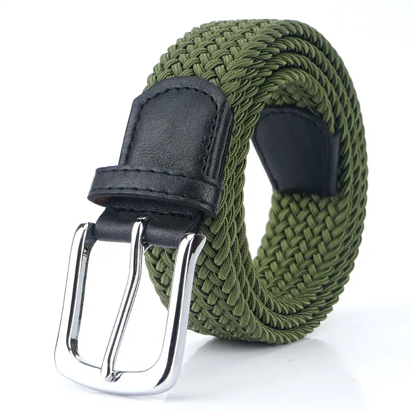 Men's Canvas Belt Brown Pin Buckle - Image 6