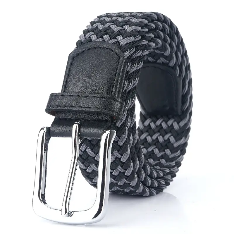 Men's Canvas Belt Brown Pin Buckle - Image 7