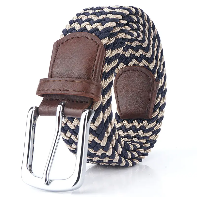 Men's Canvas Belt Brown Pin Buckle - Image 8