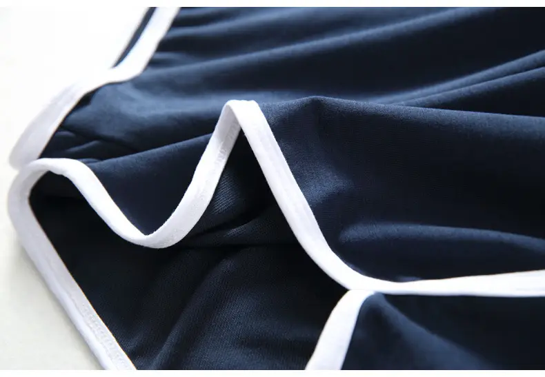 Women Navy Blue Trim Shorts 2021 — feature 30