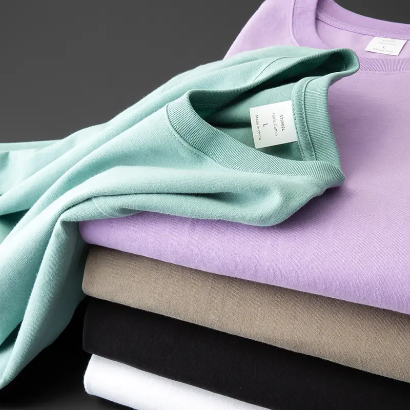 Men Grey Cotton T-Shirt 230g Long Sleeve - Image 18