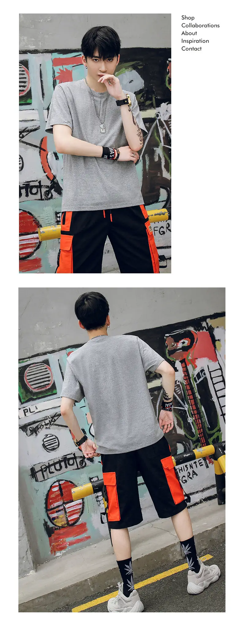 Men Grey Cotton T-Shirt 230g Long Sleeve — feature 22