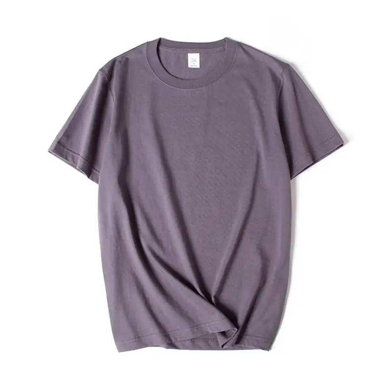 Men Grey Cotton T-Shirt 230g Long Sleeve - Image 4