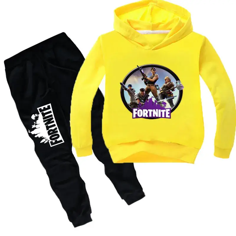 Fortnite Hooded Sweatshirt Set for Kids Blue Black - Image 7